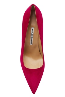 Розовые замшевые туфли BB Manolo Blahnik