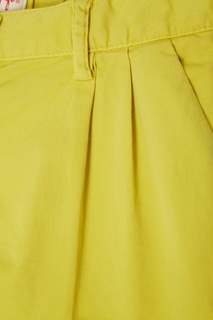 Желтые хлопковые шорты с подворотами Il Gufo