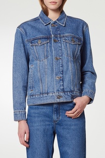 Голубая джинсовая куртка Sandro