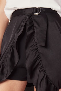 Черная асимметричная юбка Sandro