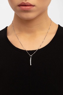 Серебряное колье с буквой I Ringstone