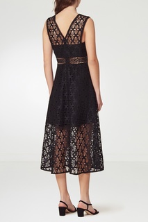 Черное платье из кружева Sandro