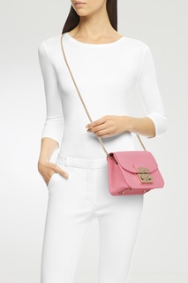 Сумка-кроссбоди Metropolis розового цвета Furla