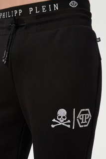 Черные шорты с черепом Philipp Plein
