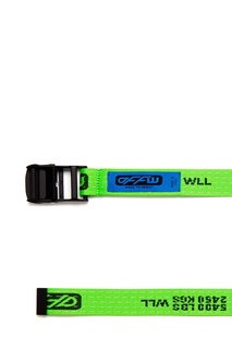 Зеленый текстильный ремень Off White