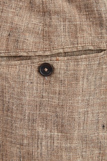 Коричневые брюки с эластичным поясом Cortigiani