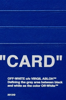 Кожаный держатель для карт Off White
