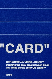 Кожаный держатель для карт Off White