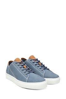 Голубые кеды из текстиля Timberland