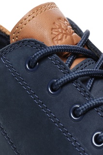 Синие кеды из нубука Timberland