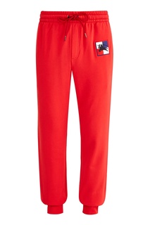 Красные брюки-джоггеры Burberry