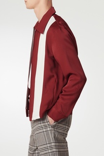 Бордовая куртка из трикотажа Sandro