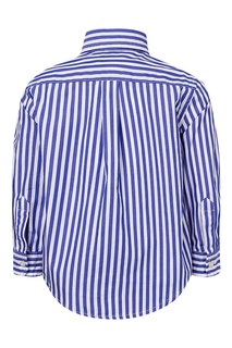 Рубашка в сине-белую полоску Ralph Lauren Kids