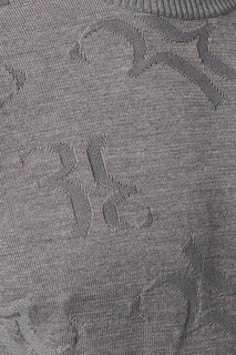 Серый свитер с буклированным узором Billionaire