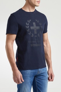 Темно-синяя футболка с рисунком Strellson