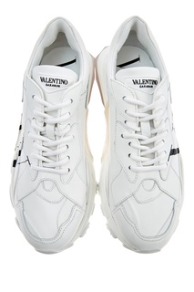 Белые кроссовки с логотипом Valentino Garavani