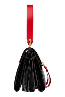 Красно-черная кожаная сумка Valentino Garavani