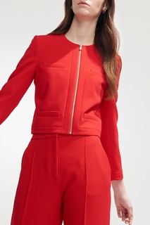 Красные брюки из фактурной ткани Claudie Pierlot