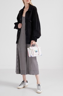 Белая сумка Manhattan с отделкой Michael Michael Kors