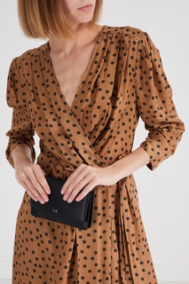 Черная кожаная сумка Crossbodies Michael Michael Kors