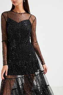 Черное платье с пайетками Like Yana