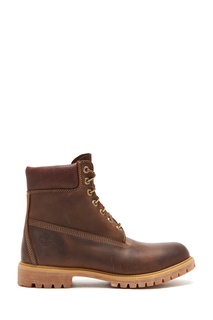 Темно-коричневые ботинки из нубука Timberland