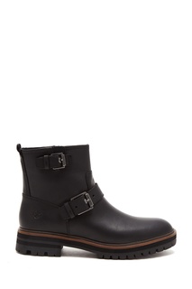 Черные кожаные ботинки Timberland