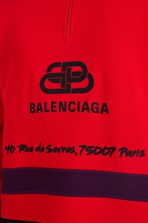 Спортивный флисовый джемпер с вышивкой Balenciaga Man
