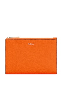 Оранжевый органайзер Linda из кожи Furla