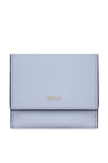 Голубой кошелек из сафьяновой кожи Furla