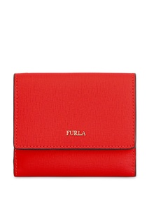 Красный кошелек из сафьяновой кожи Furla
