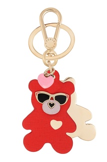 Брелок из металла и кожи Furla