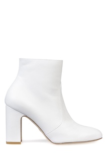 Белые ботильоны Nell Stuart Weitzman