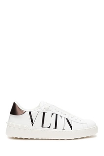 Белые кеды с контрастным логотипом Valentino