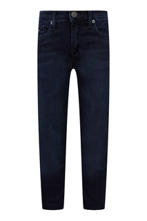 Темно-синие прямые джинсы с логотипом Tommy Hilfiger Kids