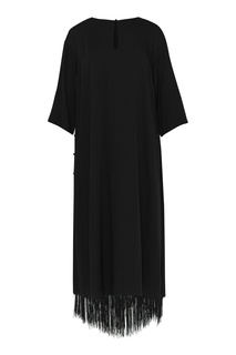 Черное платье с бахромой Ruban