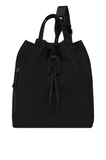 Черный кожаный рюкзак Furla