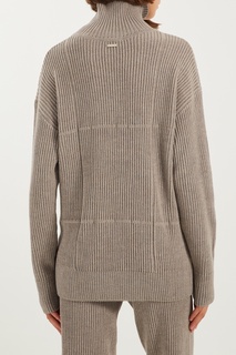Серый трикотажный свитер oversize Laroom