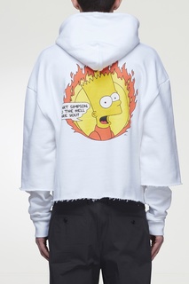 Худи с двухслойными рукавами Off White