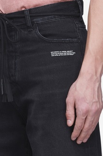 Черные джинсовые шорты Off White