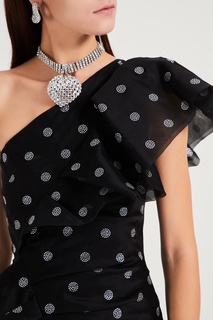 Асимметричное платье мини с блестками Alexandre Vauthier