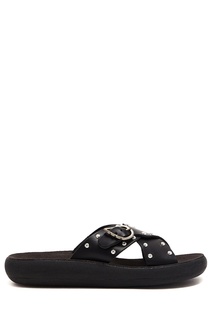 Черные пантолеты Pella Rivets Comfort Ancient Greek Sandals