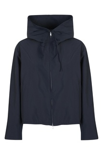 Темно-синяя куртка оверсайз с капюшоном Jil Sander