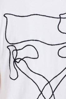 Белая футболка с логотипом Off White