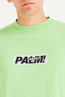Зеленая футболка с принтом Palm Angels