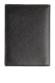 Черная сафьяновая обложка для паспорта Serapian