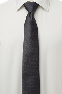 Темно-фиолетовый галстук с узорами Brioni