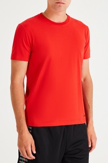 Красная футболка из хлопковой ткани Dirk Bikkembergs
