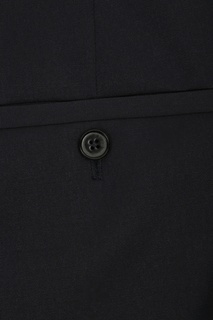 Черные укороченные брюки с подворотами Jil Sander