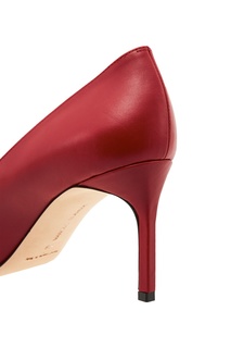 Красные кожаные туфли BB Manolo Blahnik